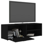 Tv-Benk Svart 120X34X37 Cm Konstruert Tre