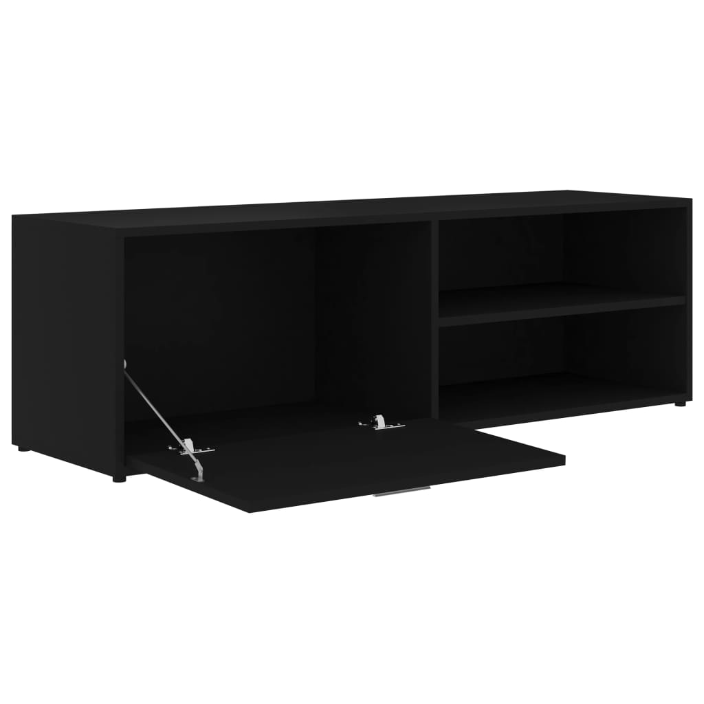 Tv-Benk Svart 120X34X37 Cm Konstruert Tre