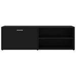 Tv-Benk Svart 120X34X37 Cm Konstruert Tre