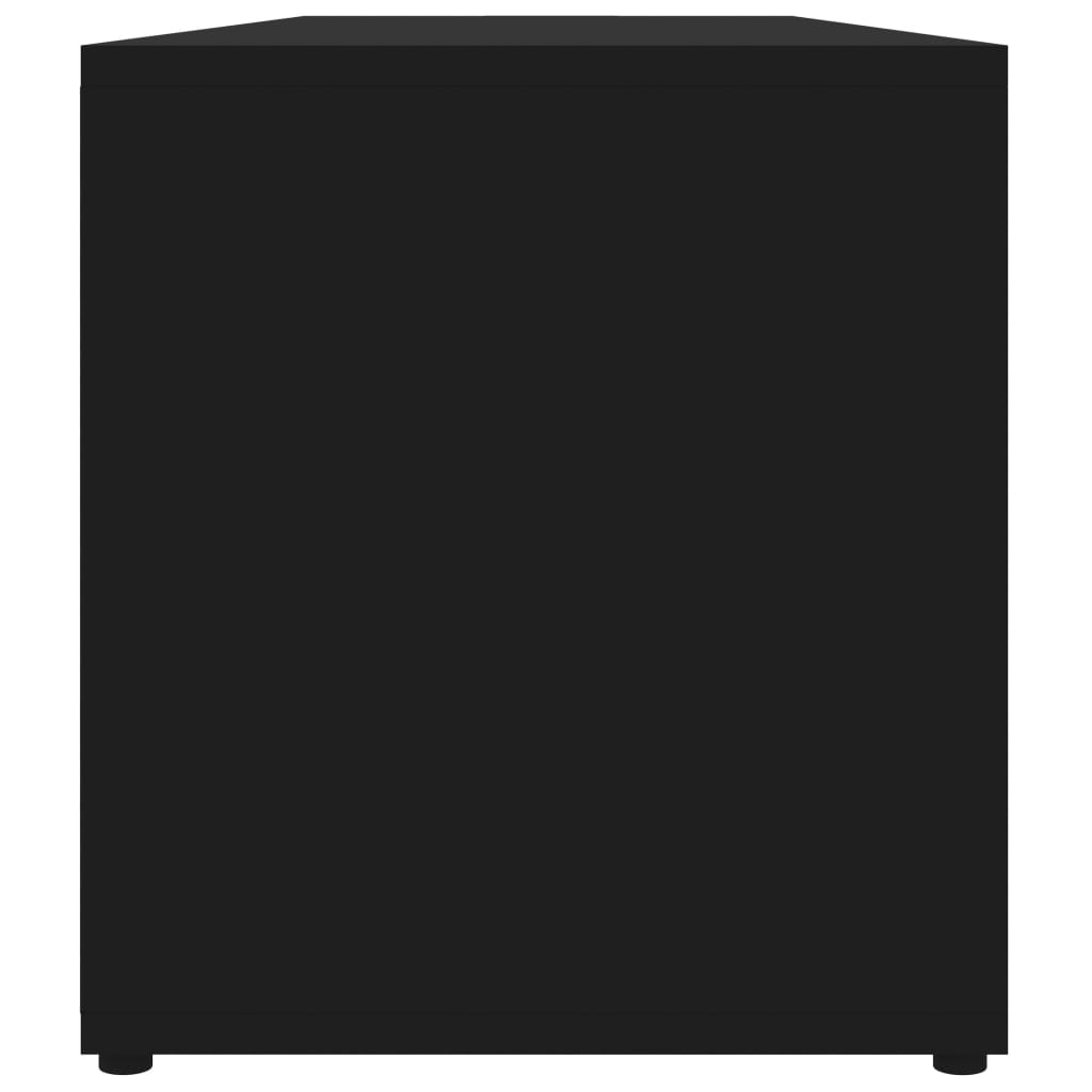 Tv-Benk Svart 120X34X37 Cm Konstruert Tre