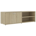 Tv-Benk Sonoma Eik 120X34X37 Cm Konstruert Tre