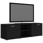 Tv-Benk Svart 120X34X37 Cm Konstruert Tre