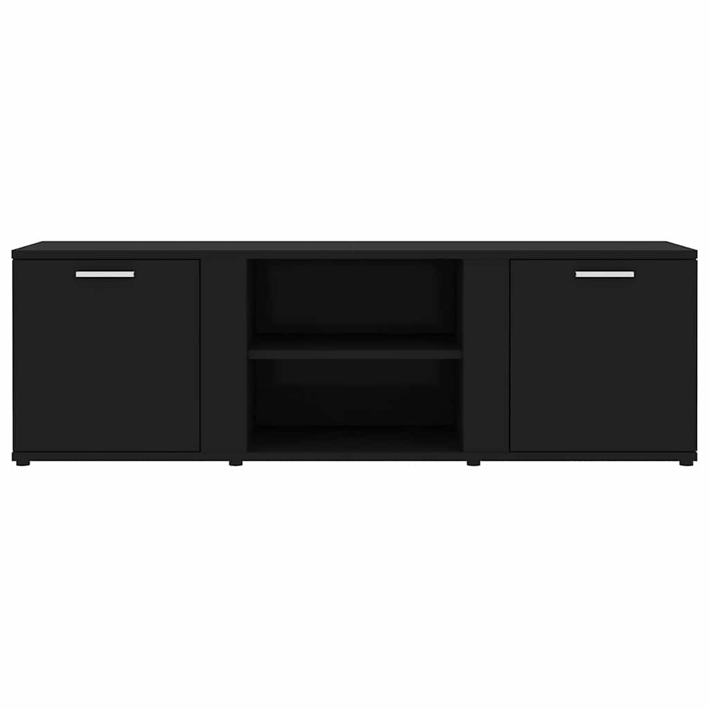Tv-Benk Svart 120X34X37 Cm Konstruert Tre