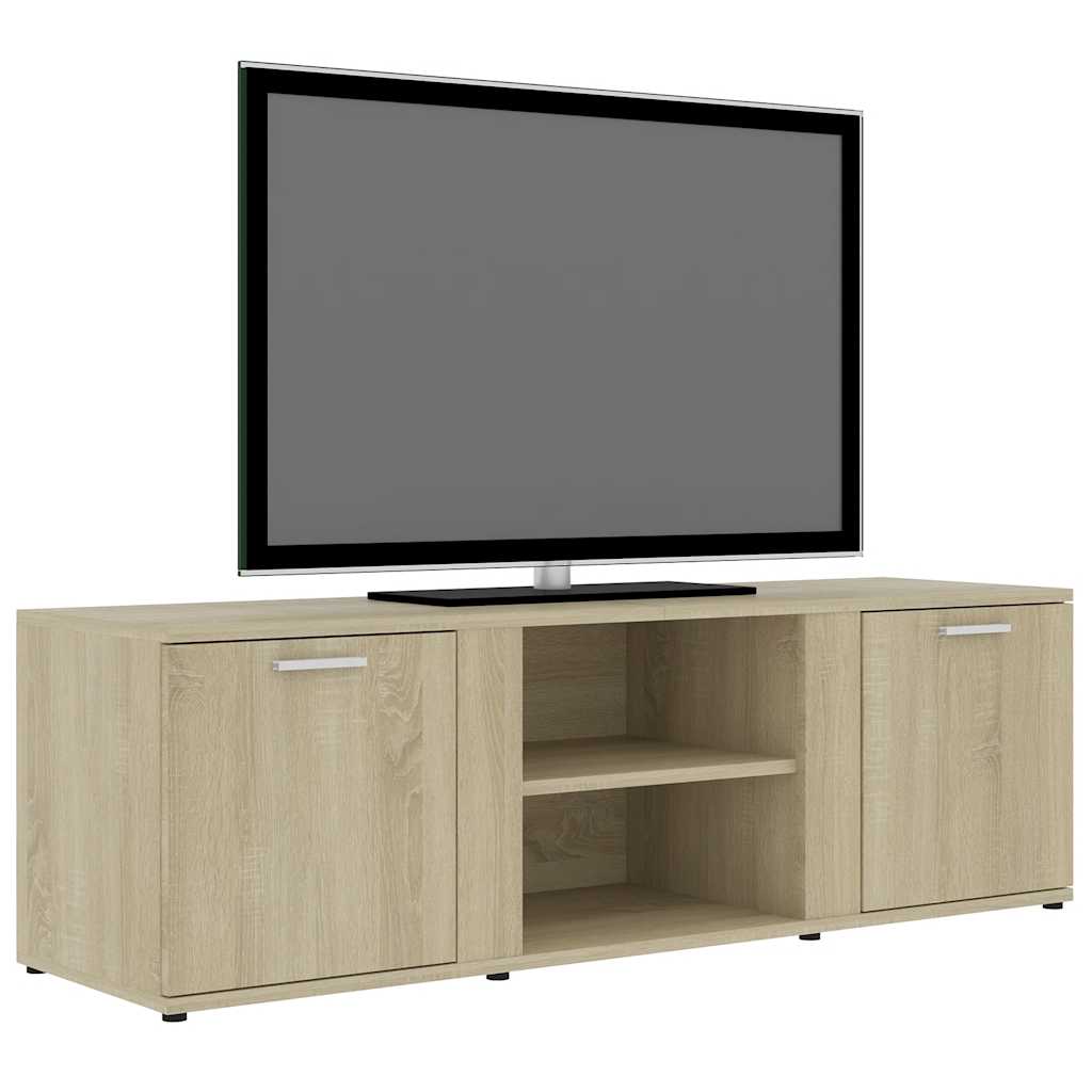 Tv-Benk Sonoma Eik 120X34X37 Cm Konstruert Tre