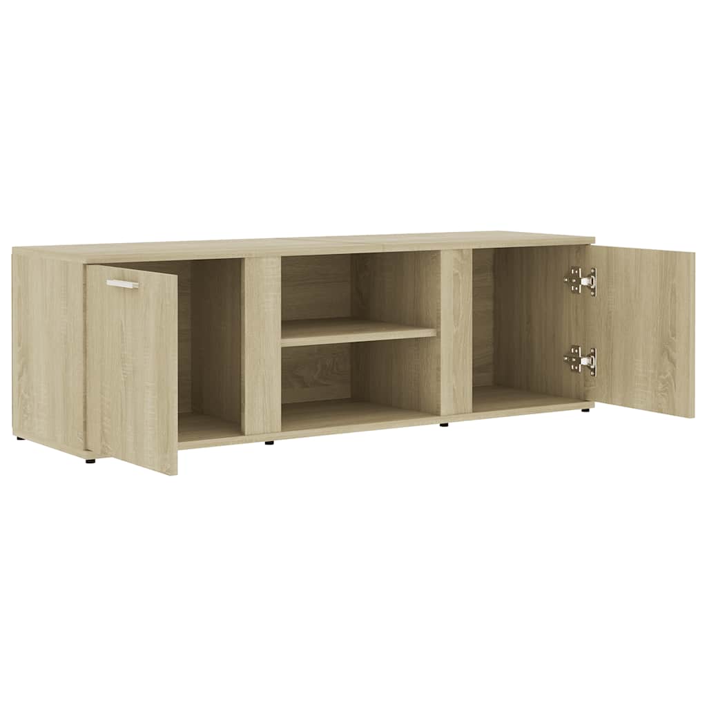 Tv-Benk Sonoma Eik 120X34X37 Cm Konstruert Tre