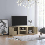 Tv-Benk Sonoma Eik 120X34X37 Cm Konstruert Tre
