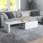 Salongbord Hvit 150X50X35 Cm Konstruert Tre