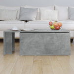 Salongbord Betonggrå 150X50X35 Cm Konstruert Tre