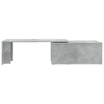 Salongbord Betonggrå 150X50X35 Cm Konstruert Tre