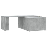 Salongbord Betonggrå 150X50X35 Cm Konstruert Tre