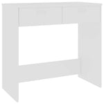Skrivebord Hvit 80X40X75 Cm Konstruert Tre