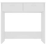 Skrivebord Hvit 80X40X75 Cm Konstruert Tre