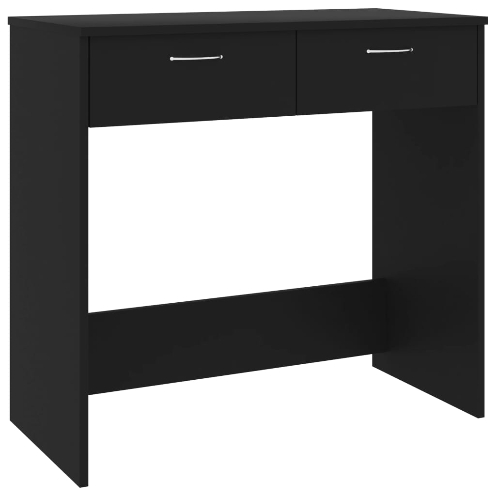 Skrivebord Svart 80X40X75 Cm Konstruert Tre