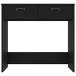 Skrivebord Svart 80X40X75 Cm Konstruert Tre