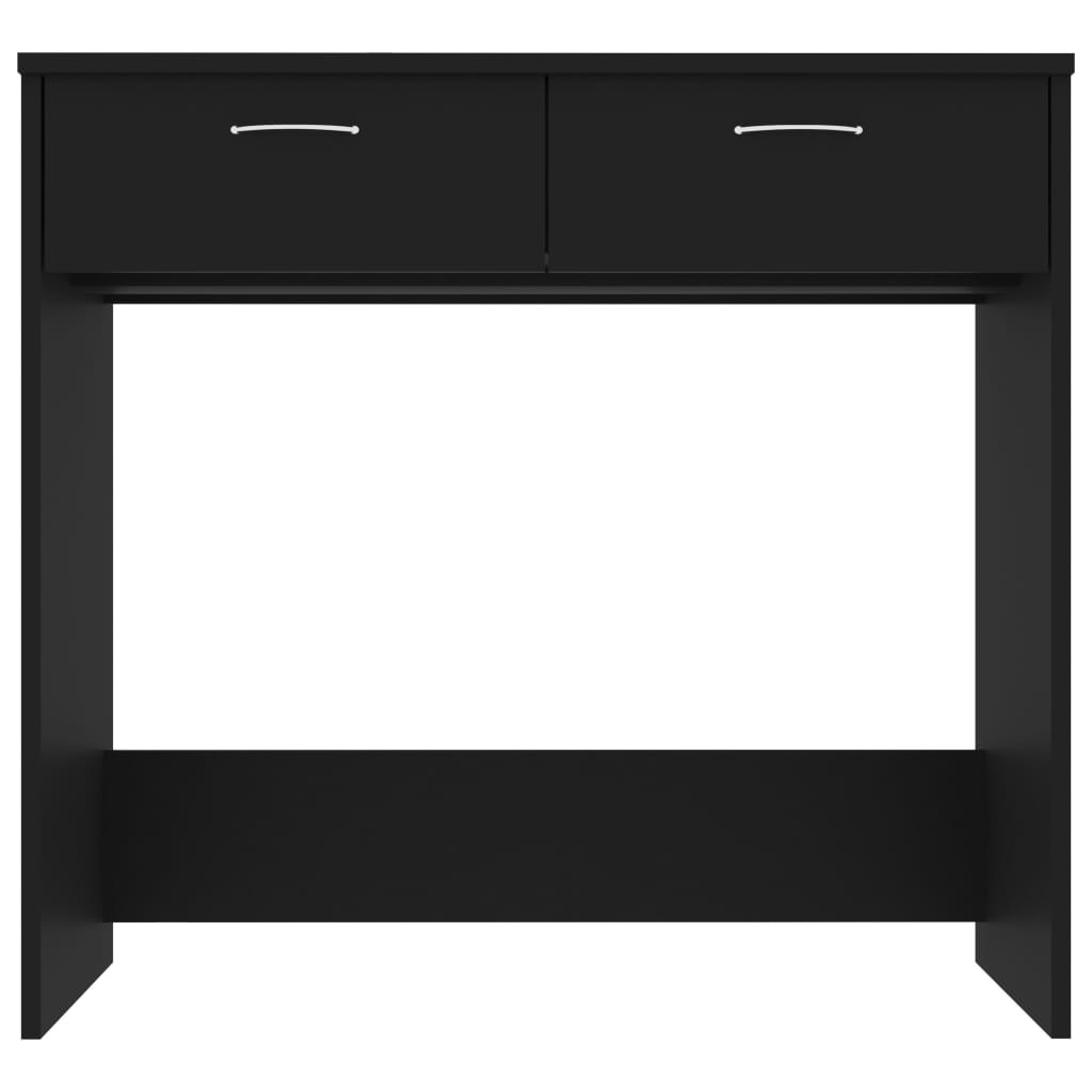 Skrivebord Svart 80X40X75 Cm Konstruert Tre