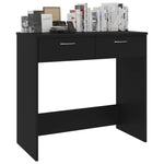 Skrivebord Svart 80X40X75 Cm Konstruert Tre