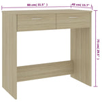 Skrivebord Sonoma Eik 80X40X75 Cm Konstruert Tre
