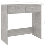 Skrivebord Betonggrå 80X40X75 Cm Konstruert Tre