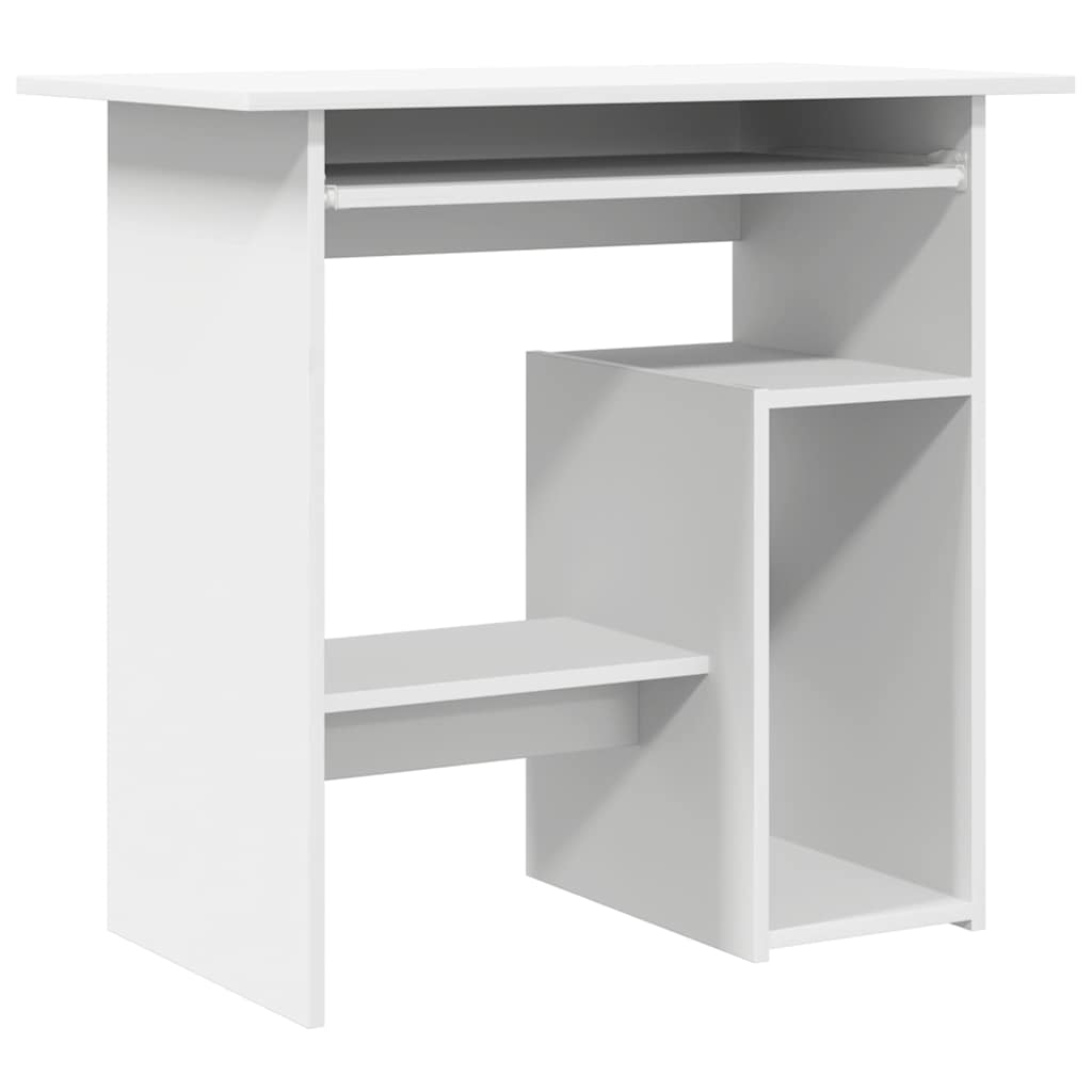 Skrivebord Hvit 80X45X74 Cm Konstruert Tre