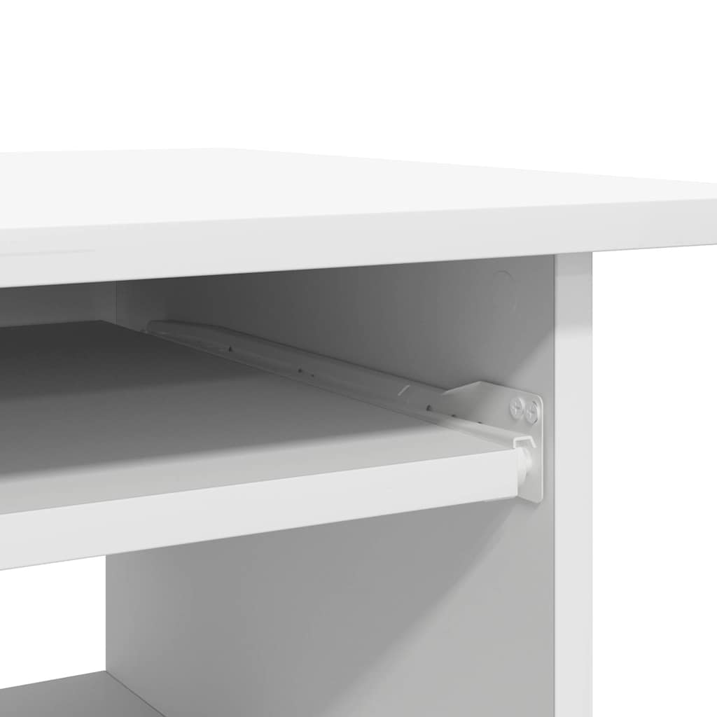 Skrivebord Hvit 80X45X74 Cm Konstruert Tre