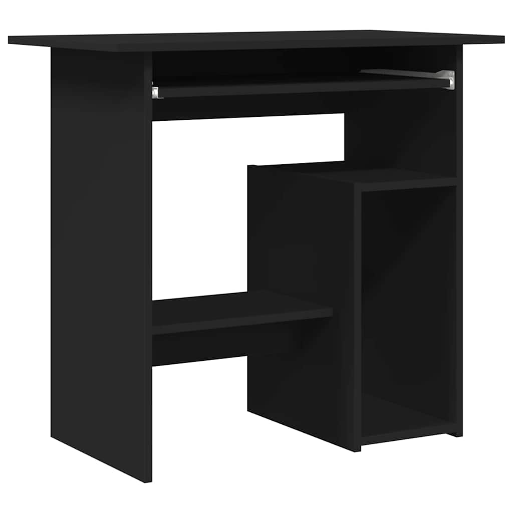 Skrivebord Svart 80X45X74 Cm Konstruert Tre