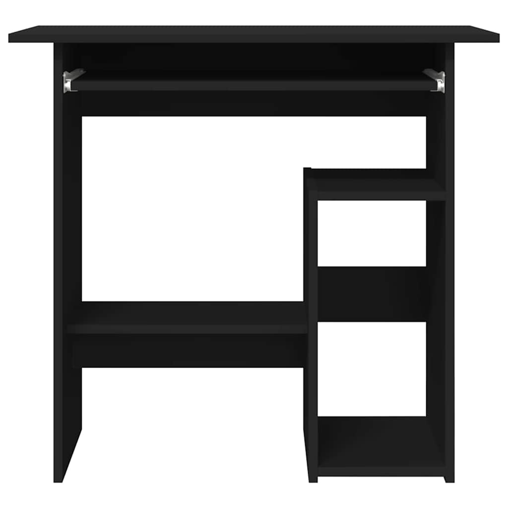 Skrivebord Svart 80X45X74 Cm Konstruert Tre