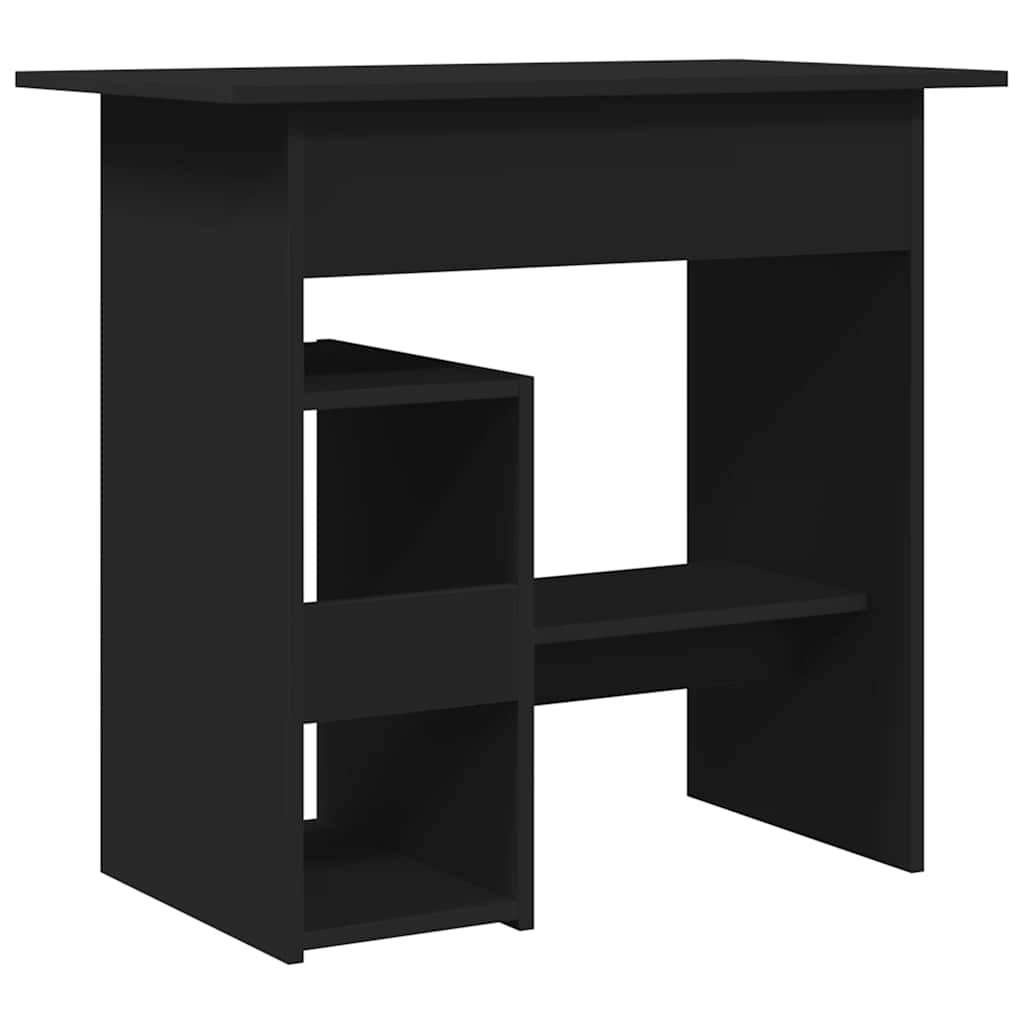Skrivebord Svart 80X45X74 Cm Konstruert Tre