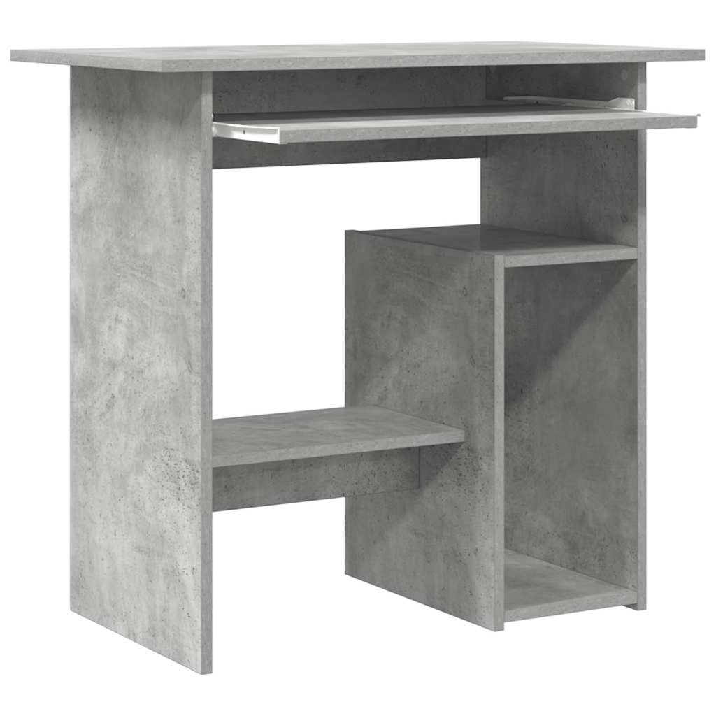 Skrivebord Betonggrå 80X45X74 Cm Konstruert Tre