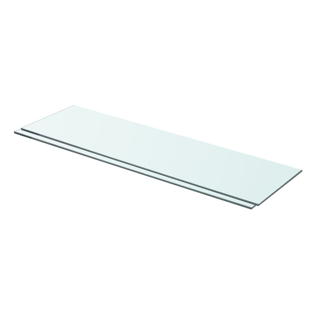 Hyllepaneler 2 Stk Klart Glass 70X20 Cm