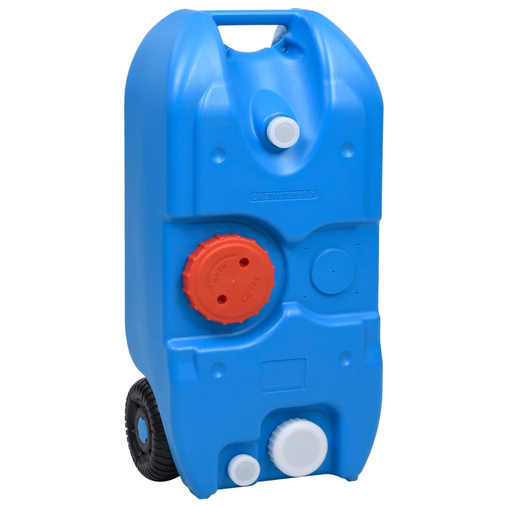 Vanntank Med Hjul For Camping 40 L Blå