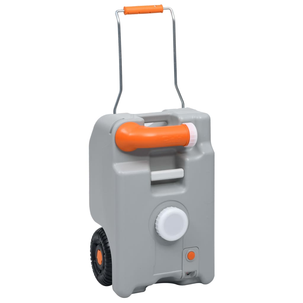 Vanntank Med Hjul For Camping 25 L Grå