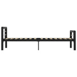 Sengeramme Svart Og Hvit Metall 90X200 Cm