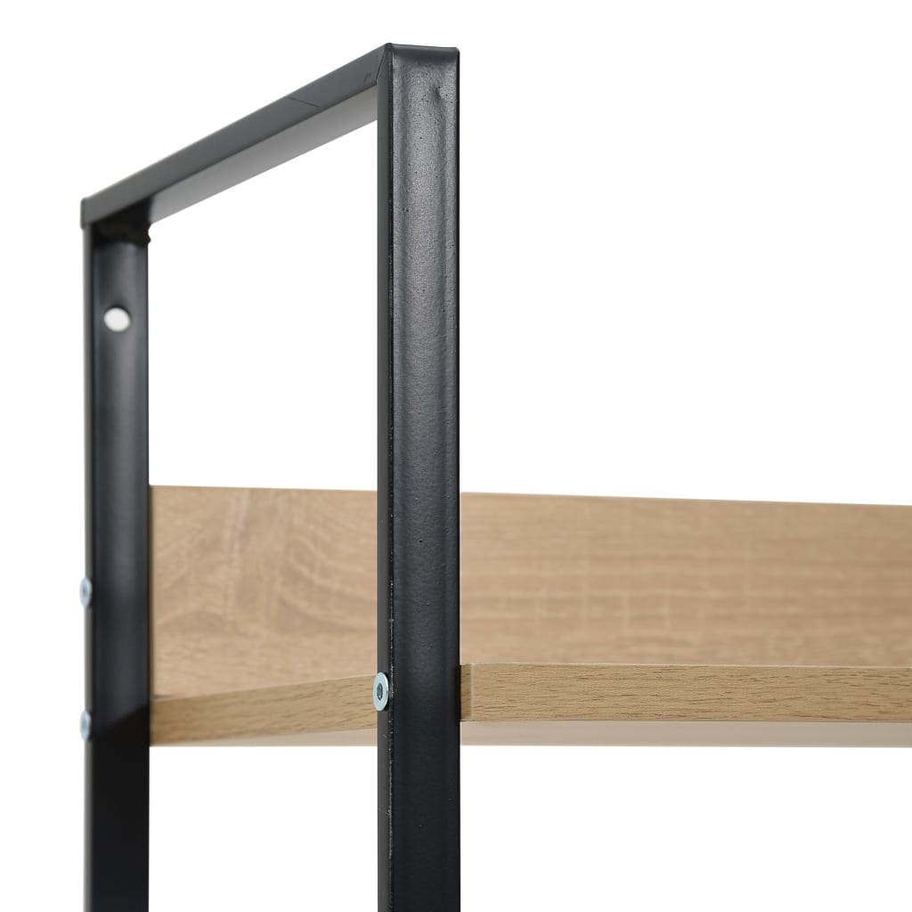 Bokhylle 5 Lag Eik 60X27,6X158,5 Cm Konstruert Tre