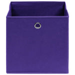 Oppbevaringsbokser 4 Stk Lilla 32X32X32 Cm Stoff