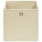 Oppbevaringsbokser 4 Stk Kremhvit 32X32X32 Cm Stoff