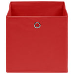 Oppbevaringsbokser 4 Stk Rød 32X32X32 Cm Stoff