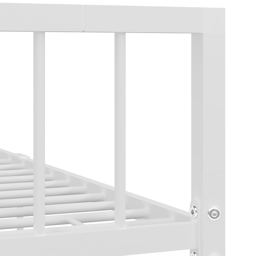 Sengeramme Hvit Metall 120X200 Cm