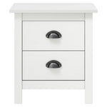 Nattbord Hill Hvit 46X35X49,5 Cm Heltre Furu