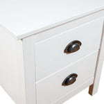 Nattbord Hill Hvit 46X35X49,5 Cm Heltre Furu