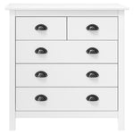 Skjenk Hill Hvit 79X40X80 Cm Heltre Furu