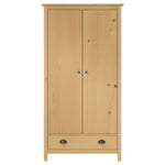 Garderobeskap 2 Dører Hill 89X50X170 Cm Heltre Furu