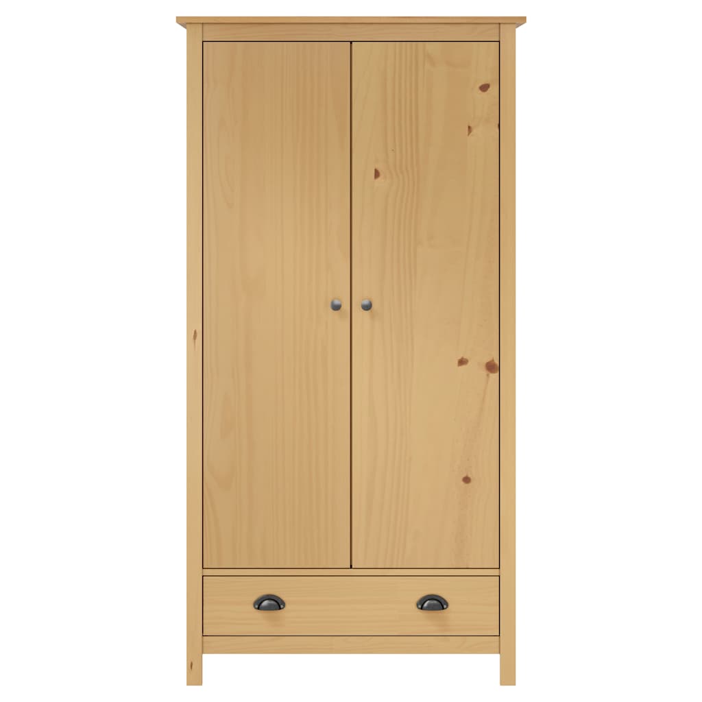 Garderobeskap 2 Dører Hill 89X50X170 Cm Heltre Furu