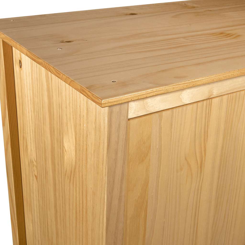Garderobeskap 2 Dører Hill 89X50X170 Cm Heltre Furu