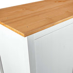 Garderobeskap 3 Dører Hill Hvit 127X50X170 Cm Heltre Furu
