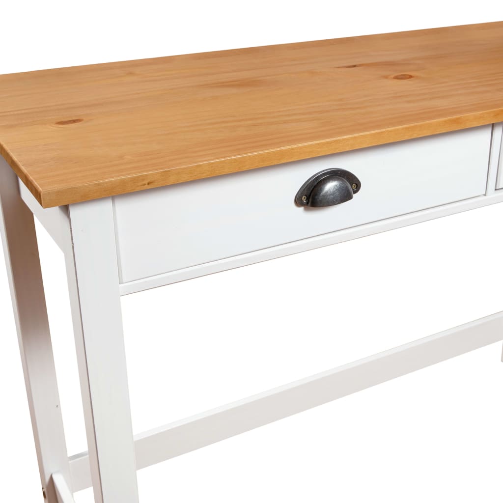Konsollbord Hill Med 2 Skuffer 110X45X74 Cm Heltre Furu
