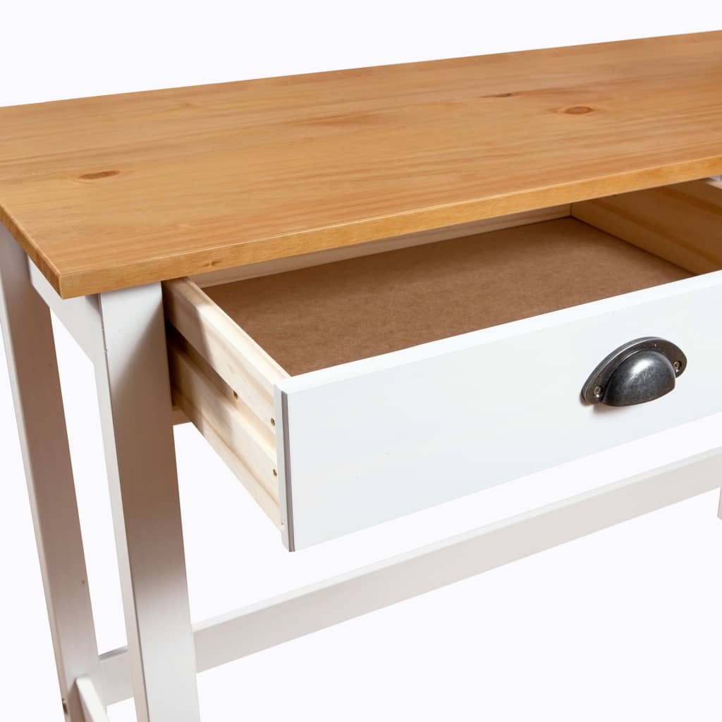 Konsollbord Hill Med 2 Skuffer 110X45X74 Cm Heltre Furu