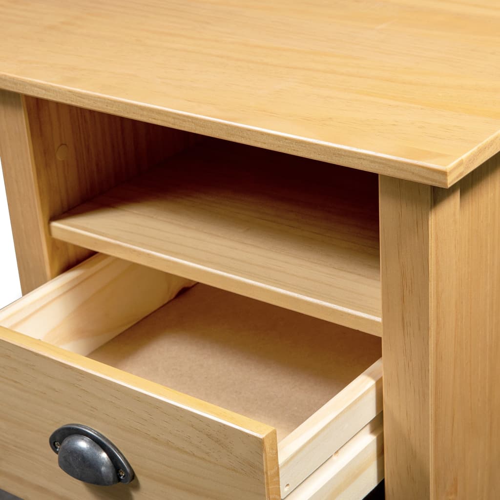 Skrivebord Hill Med 3 Skuffer 120X50X74 Cm Heltre Furu