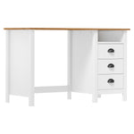 Skrivebord Hill Med 3 Skuffer 120X50X74 Cm Heltre Furu