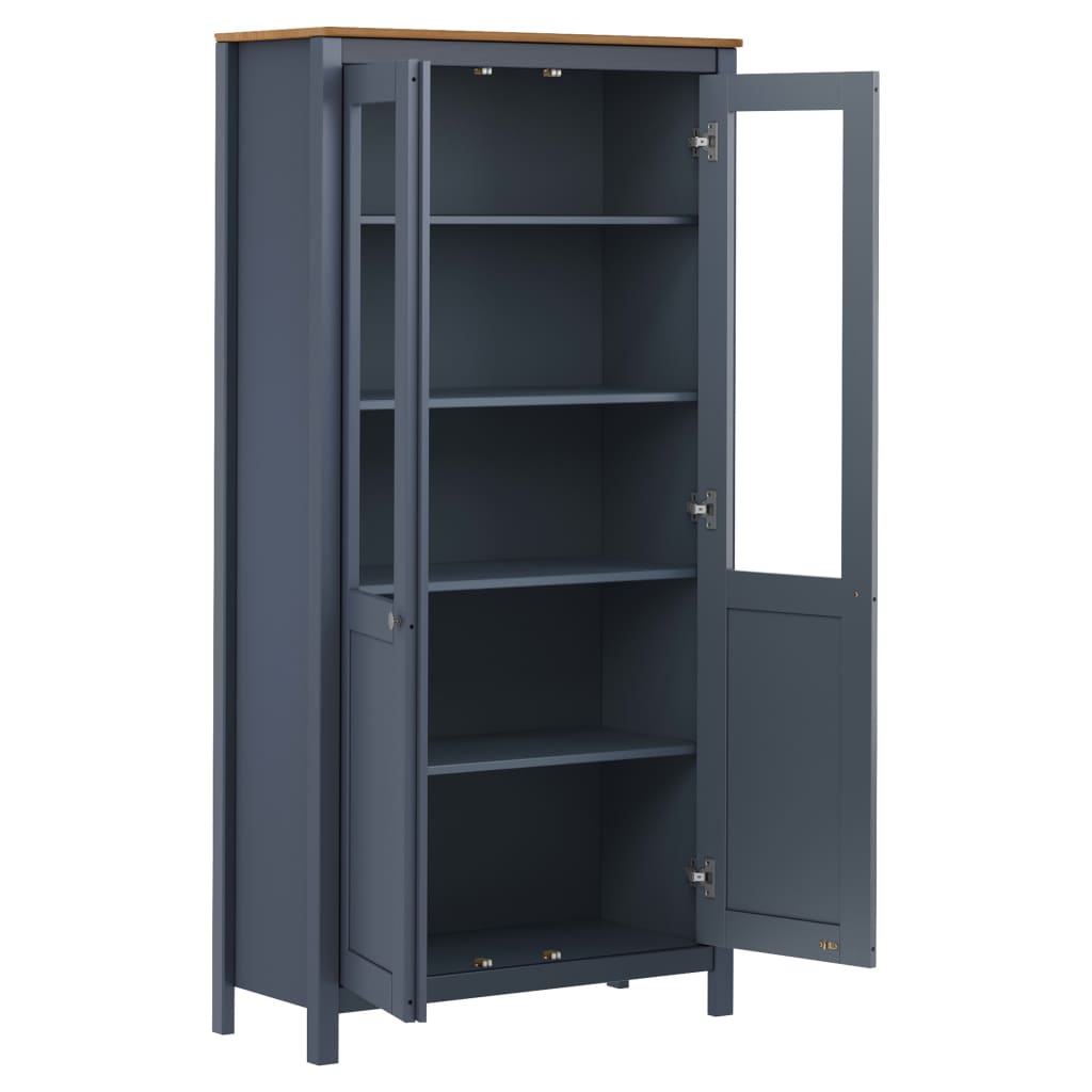 Highboard Hill Hvit 85X37X170,5 Cm Heltre Furu