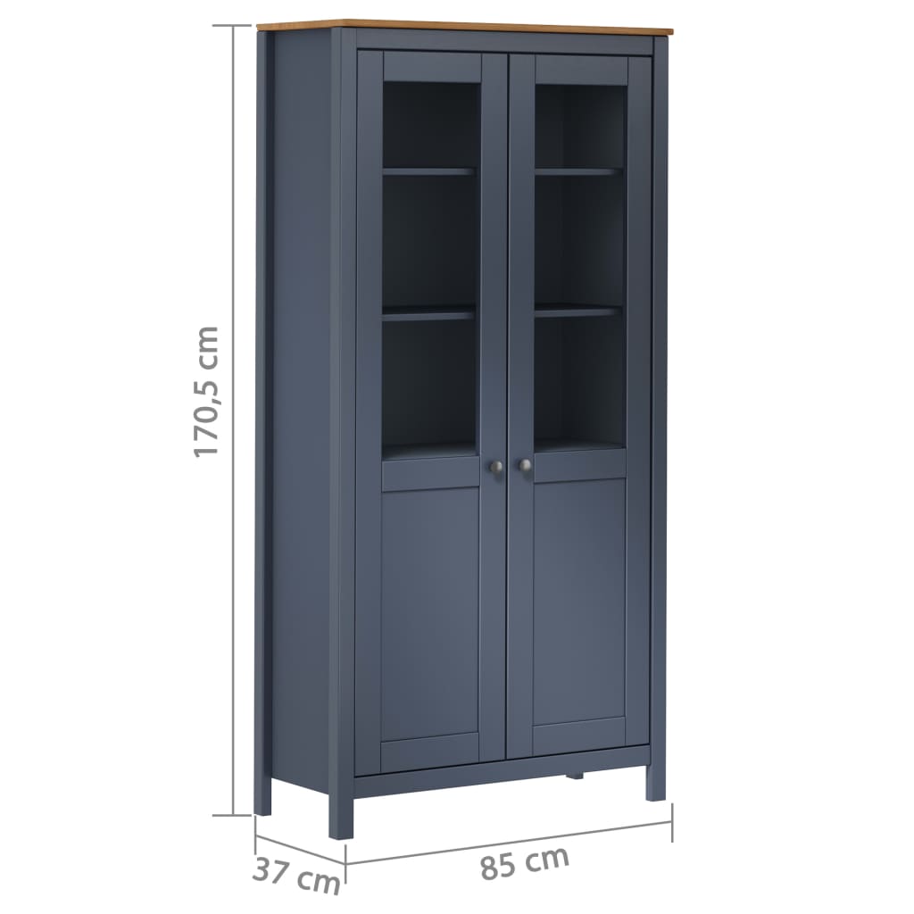 Highboard Hill Hvit 85X37X170,5 Cm Heltre Furu